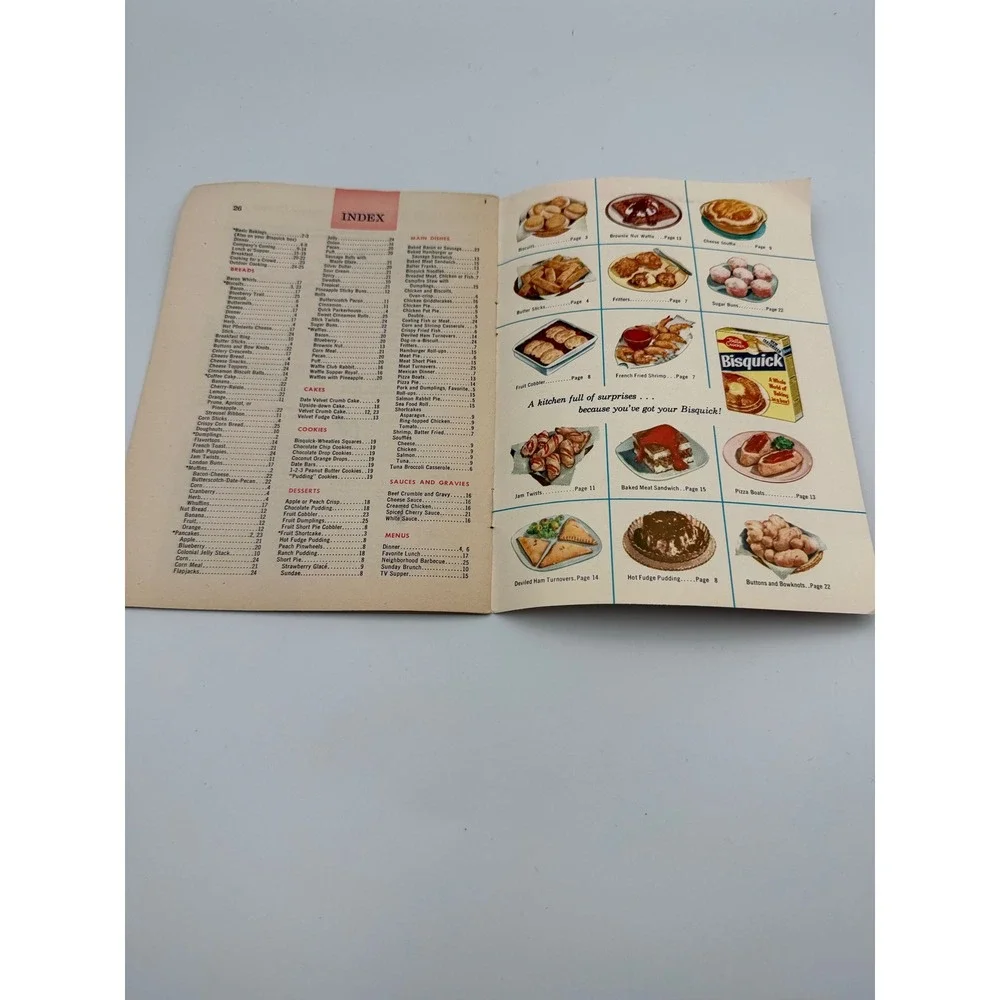 Vintage 1956 Betty Crocker Bisquick Cook Book 157 Recipes General Mills Booklet
